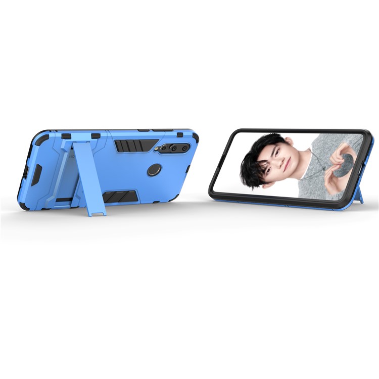 Cool Guard Plastic + TPU Hybrid Phone Cover with Kickstand for Huawei nova 4 - Baby Blue-3