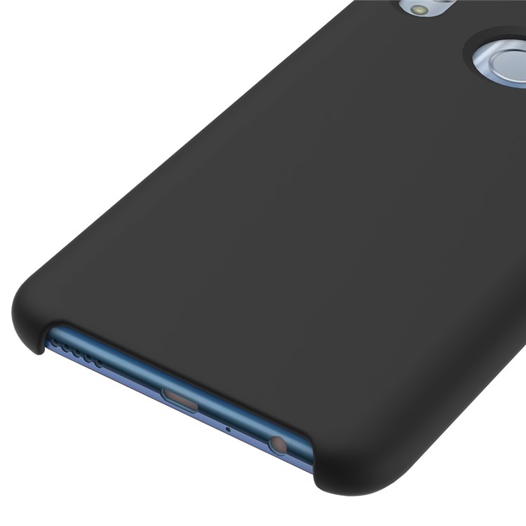 Liquid Silicone Protector Case for Huawei Honor 10 Lite / P Smart (2019) - Black-3