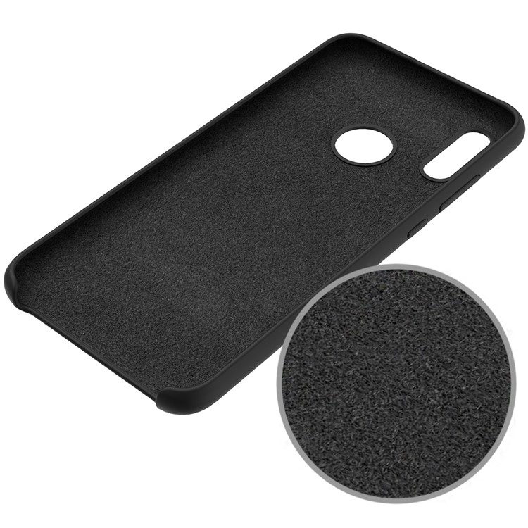 Liquid Silicone Protector Case for Huawei Honor 10 Lite / P Smart (2019) - Black-4