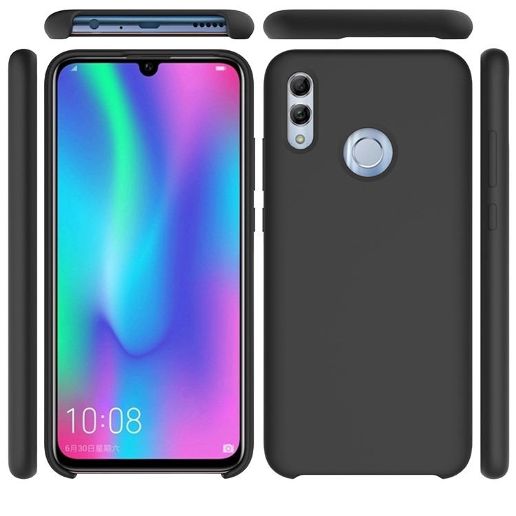Liquid Silicone Protector Case for Huawei Honor 10 Lite / P Smart (2019) - Black-5