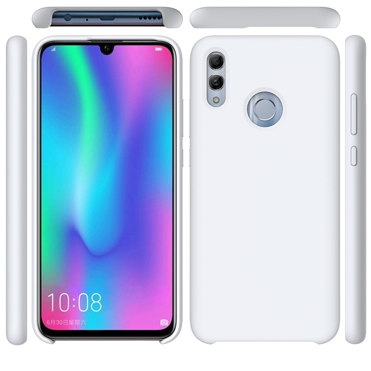 Liquid Silicone Protector Cover for Huawei Honor 10 Lite / P Smart (2019) - White-5