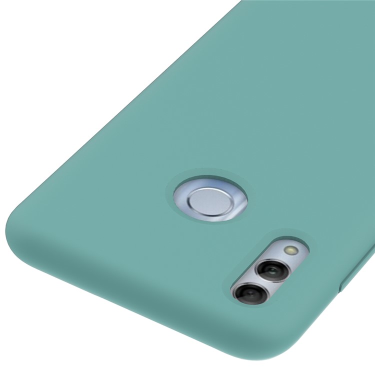 Liquid Silicone Protector Cell Phone Case for Huawei Honor 10 Lite / P Smart (2019) - Cyan-2