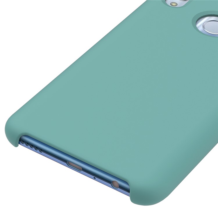 Liquid Silicone Protector Cell Phone Case for Huawei Honor 10 Lite / P Smart (2019) - Cyan-3