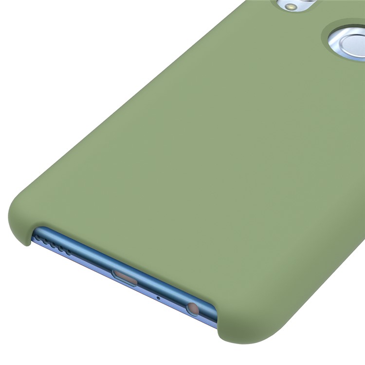 Liquid Silicone Protector Mobile Phone Shell for Huawei Honor 10 Lite / P Smart (2019) - Green-3