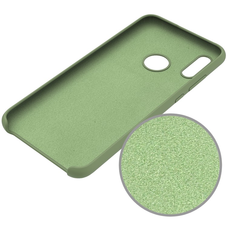 Liquid Silicone Protector Mobile Phone Shell for Huawei Honor 10 Lite / P Smart (2019) - Green-4