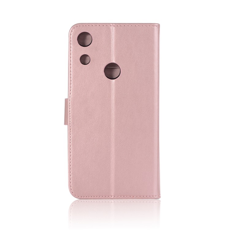 Gedruckter Traumfänger Eul Leder Brieftasche Stand Hülle Für Huawei Honor 8a - Roségold