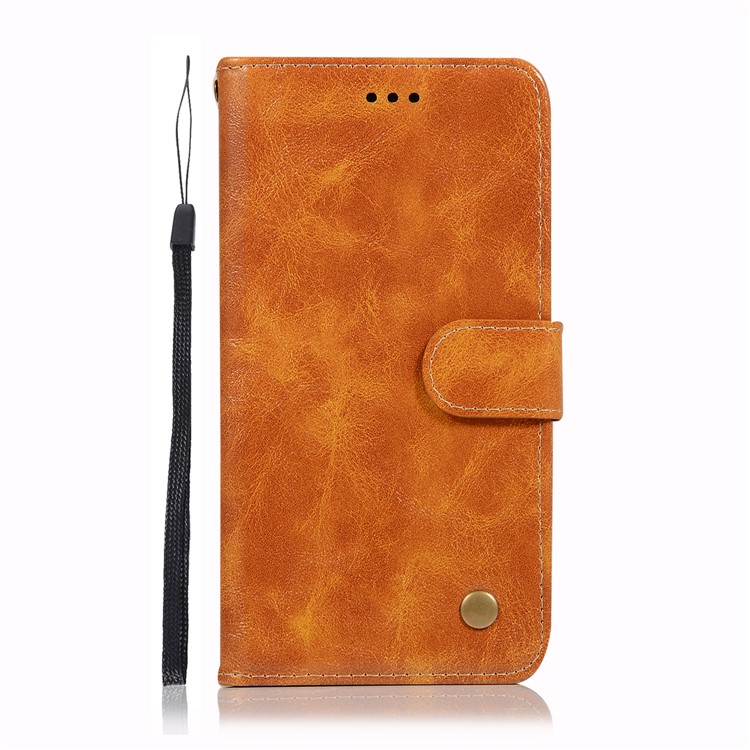 Vintage Premium PU Leder Brieftasche Handyhülle Mit Ständer Für Huawei P30 Pro - Braun-2