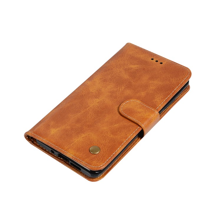 Vintage Premium PU Leder Brieftasche Handyhülle Mit Ständer Für Huawei P30 Pro - Braun-7