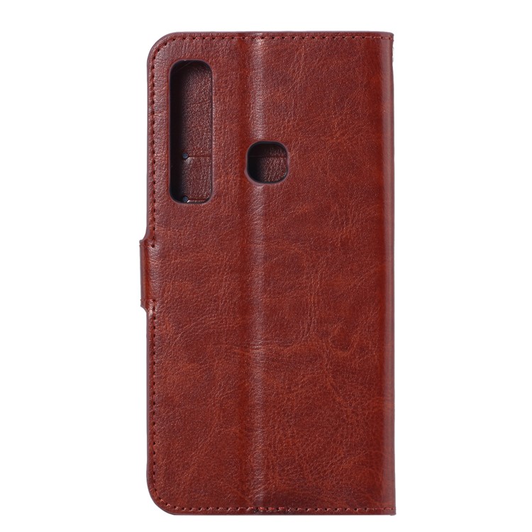 Crazy Horse Texture Wallet Stand Leather Protective Cover for Huawei P30 Lite - Brown-3