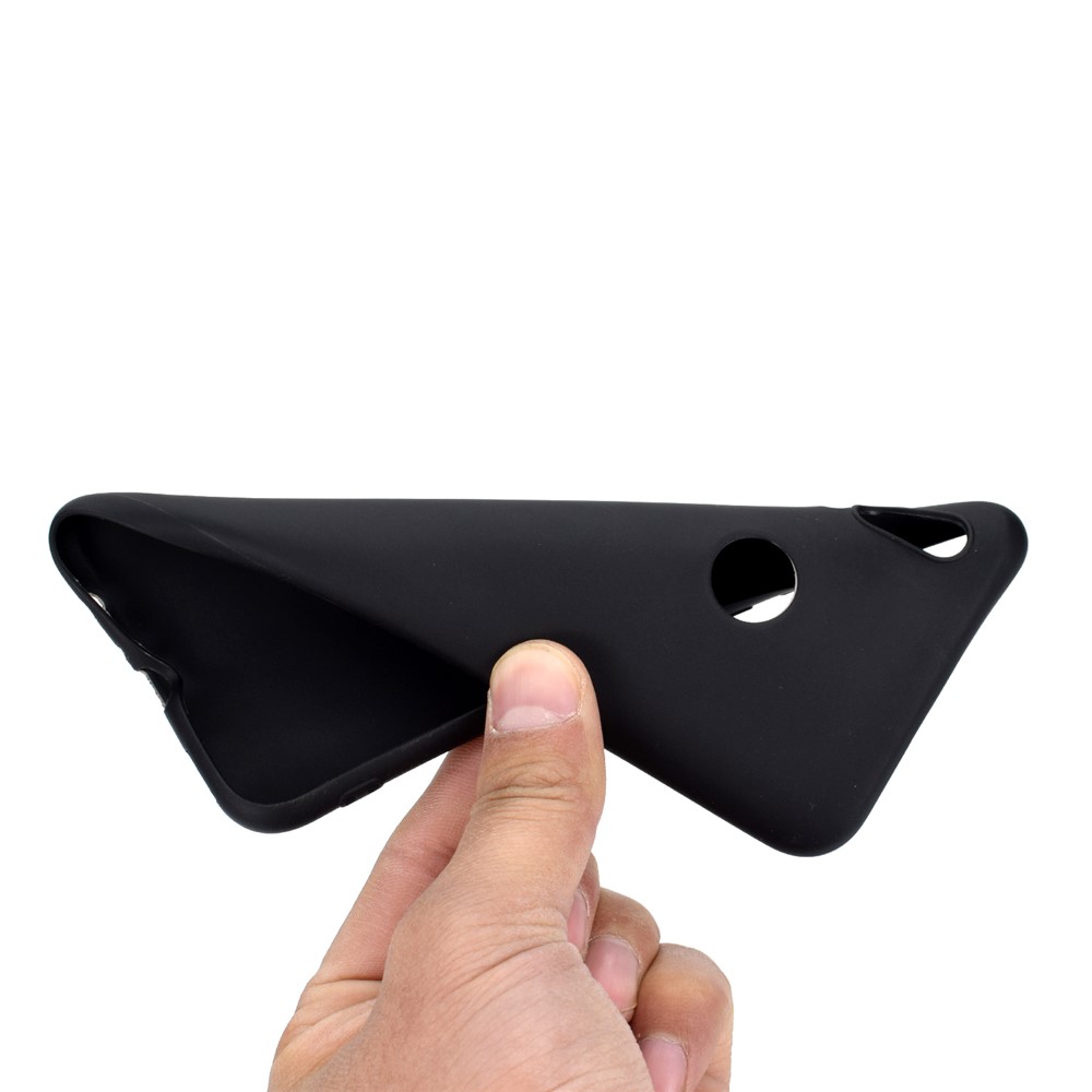 Soft Matte TPU Gel Téléphone Pour Huawei Honor 10 Lite / P Smart (2019) - le Noir-5