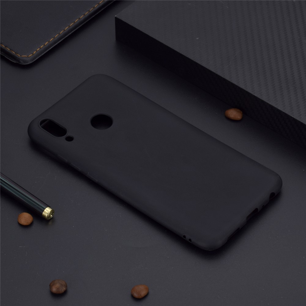 Soft Matte TPU Гель Телефон Телефона Для Huawei Honor 10 Lite / P Smart (2019) - Черный