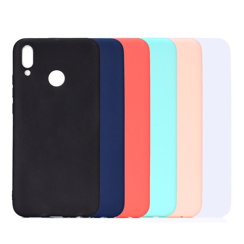 Soft Matte TPU Gel Téléphone Pour Huawei Honor 10 Lite / P Smart (2019) - le Noir-8