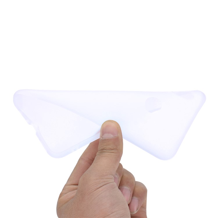 Soft Matte TPU Gel Phone Cover for Huawei Honor 10 Lite / P Smart (2019) - White-5