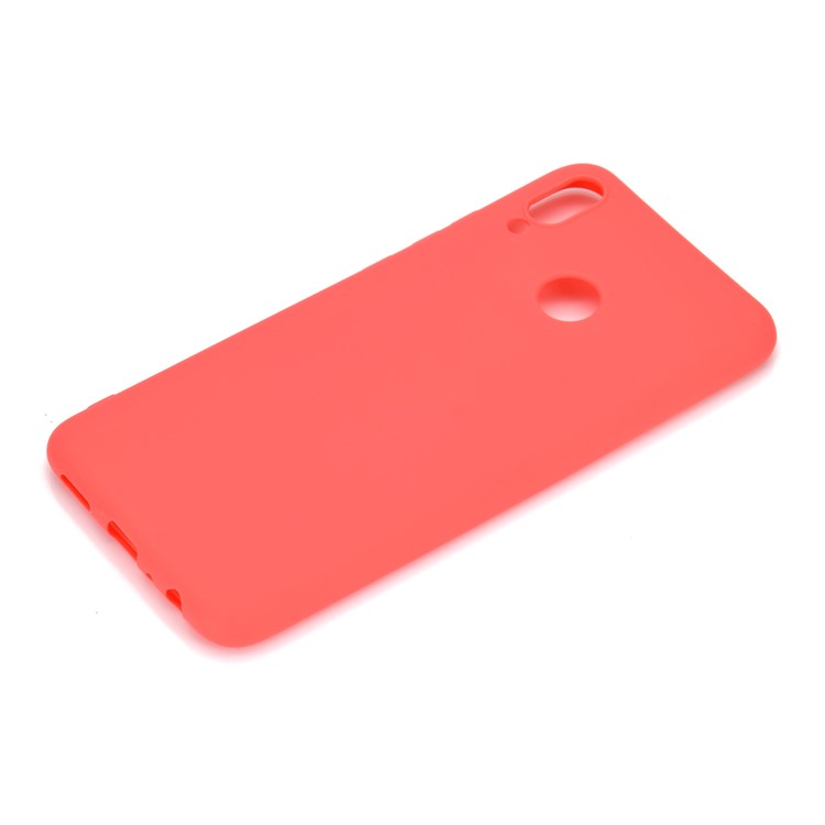 Soft Matte TPU Gel Phone Back Case for Huawei Honor 10 Lite / P Smart (2019) - Red-3