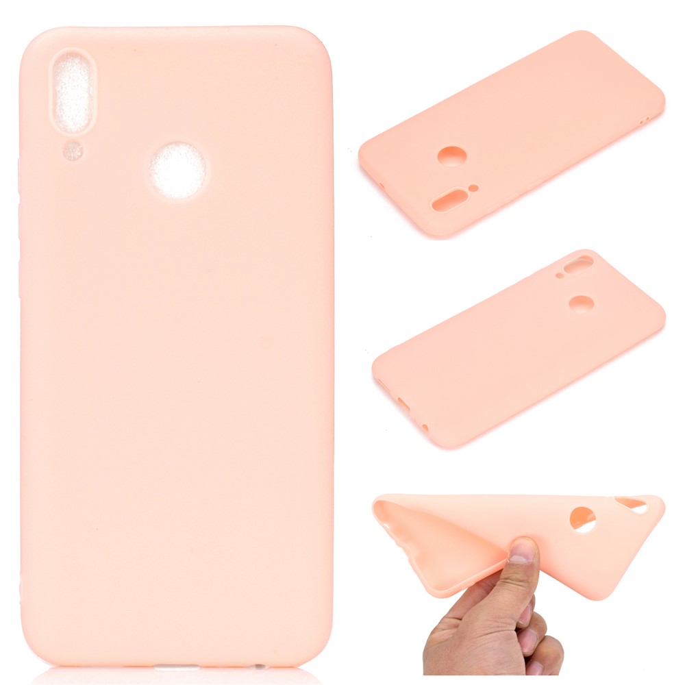 Cubierta de Teléfono Celular de Gel Tpu Suave Suave Para Huawei Honor 10 Lite / P Smart (2019) - Rosado