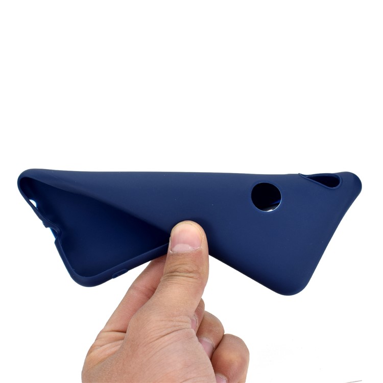 Soft Matte TPU Gel Phone Accessory Case for Huawei Honor 10 Lite / P Smart (2019) - Blue-5