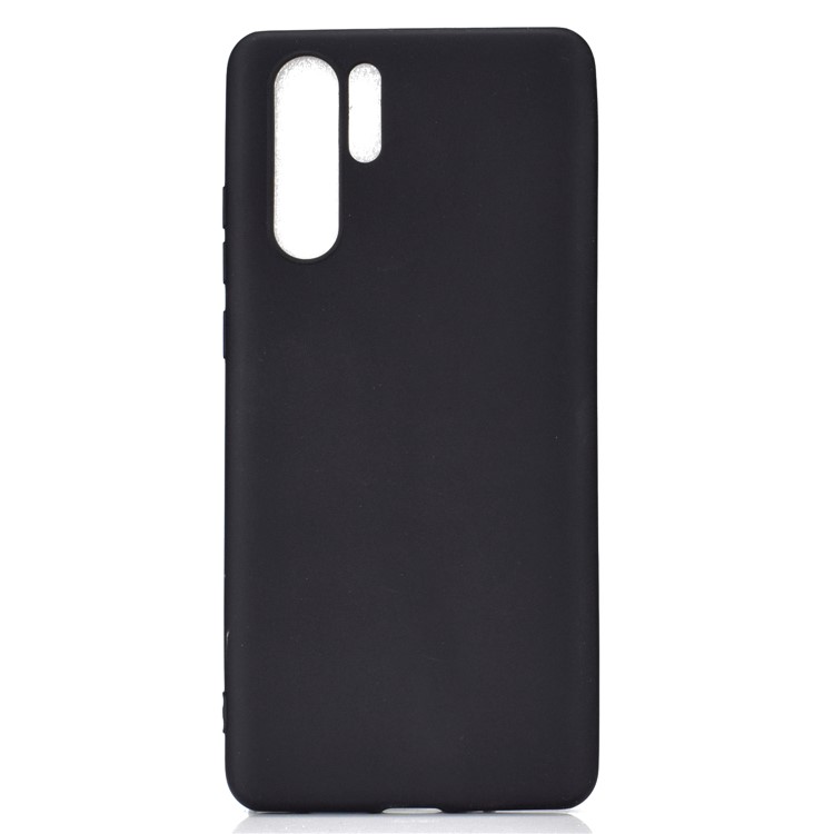 Solid Color Matte TPU Protective Phone Case for Huawei P30 Pro - Black-2