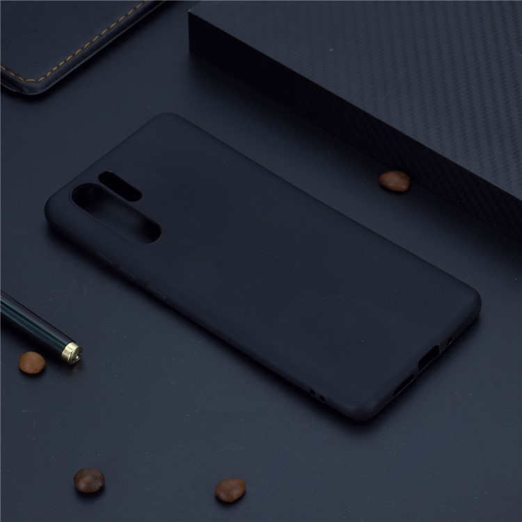 Solid Color Matte TPU Protective Phone Case for Huawei P30 Pro - Black-6