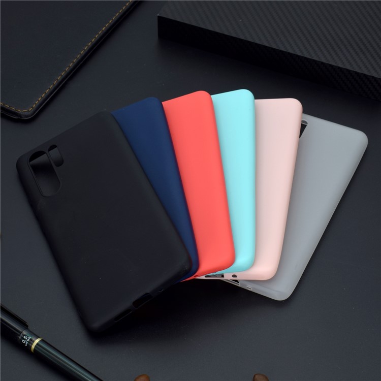 Solid Color Matte TPU Protective Phone Case for Huawei P30 Pro - Black-7