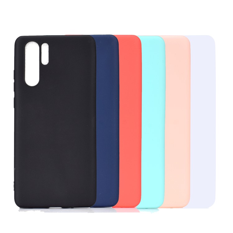 Solid Color Matte TPU Protective Phone Case for Huawei P30 Pro - Black-8