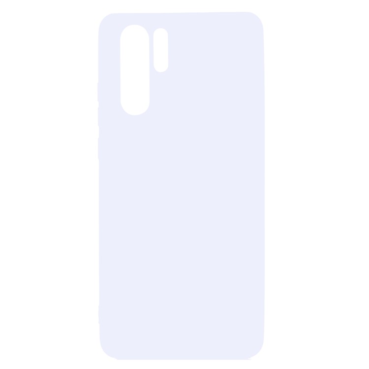 Solid Color Matte TPU Protective Phone Cover for Huawei P30 Pro - White-2