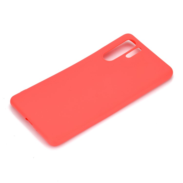 Coquille de Téléphone de Protection TPU de Couleur Unie Mate Pour Huawei P30 Pro - Rouge-3