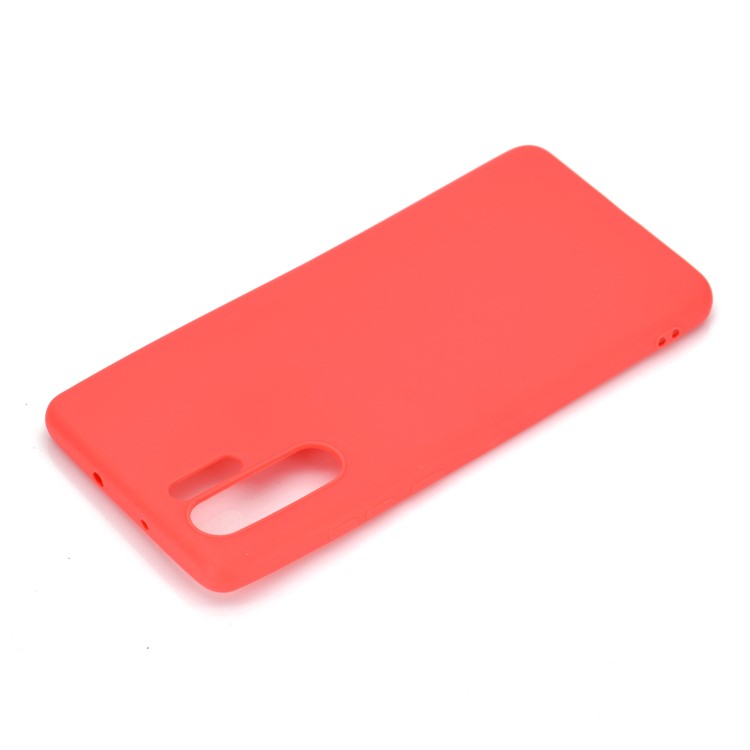 Coquille de Téléphone de Protection TPU de Couleur Unie Mate Pour Huawei P30 Pro - Rouge-4