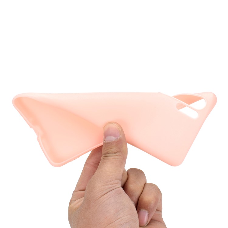 Solid Color Matte TPU Mobile Casing Shell for Huawei P30 Pro - Pink-5