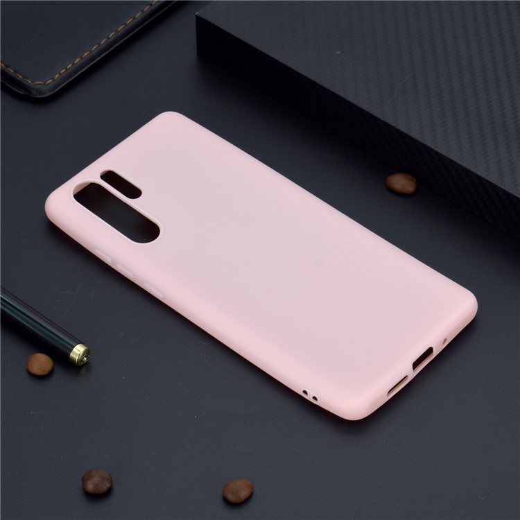 Solid Color Matte TPU Mobile Casing Shell for Huawei P30 Pro - Pink-6