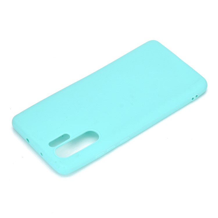 Caixa de Celular TPU de Cor Sólida Para Huawei P30 Pro - Ciano-4