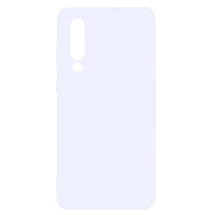 Solid Color Matte TPU Cell Phone Cover for Huawei P30 - White-2