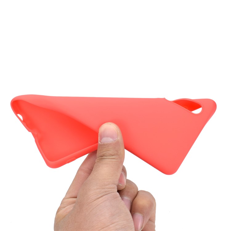 Solid Color Matte TPU Protective Mobile Shell for Huawei P30 - Red-5