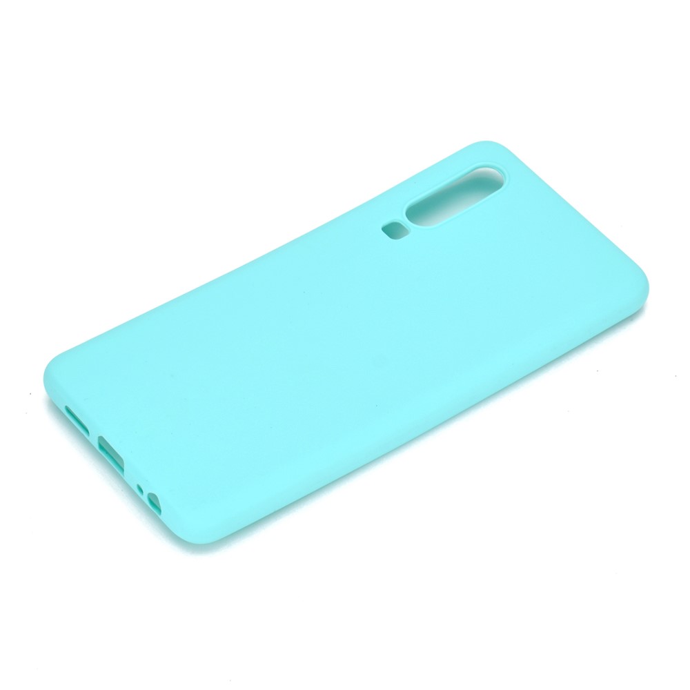 Solid Color Matte TPU Protection Cover for Huawei P30 - Cyan-3