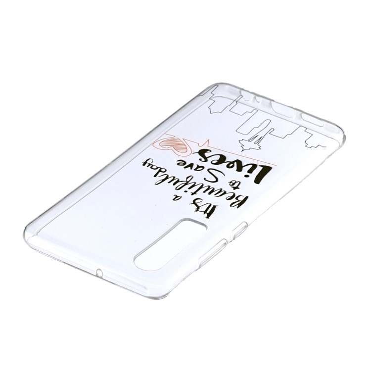 Pattern Printing Soft TPU Case for Huawei P30 - A Beautiful Day to Save Lives-3