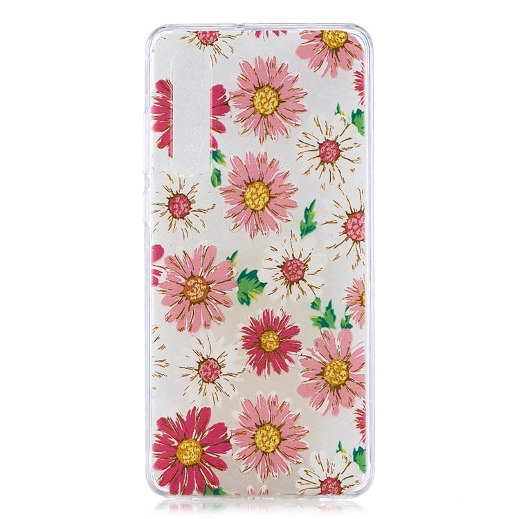 Pattern Printing Soft TPU Shell for Huawei P30 - Daisy-1