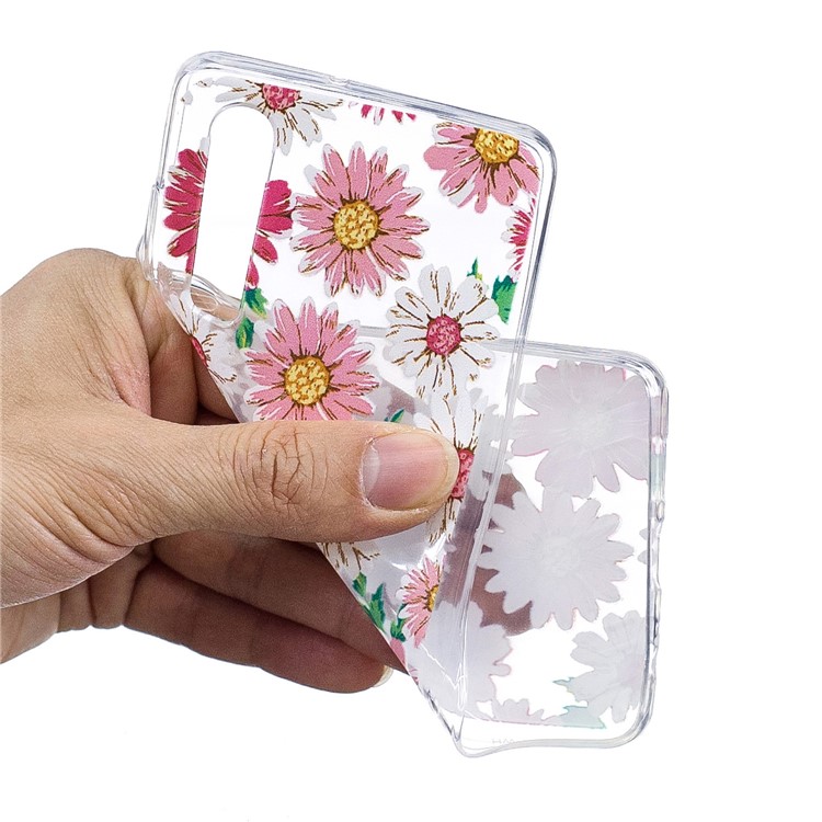 Pattern Printing Soft TPU Shell for Huawei P30 - Daisy-4