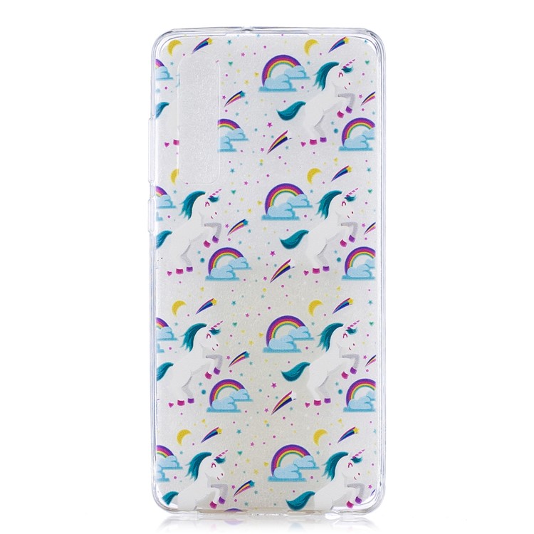 Pattern Printing Soft TPU Casing for Huawei P30 - Unicorn-1