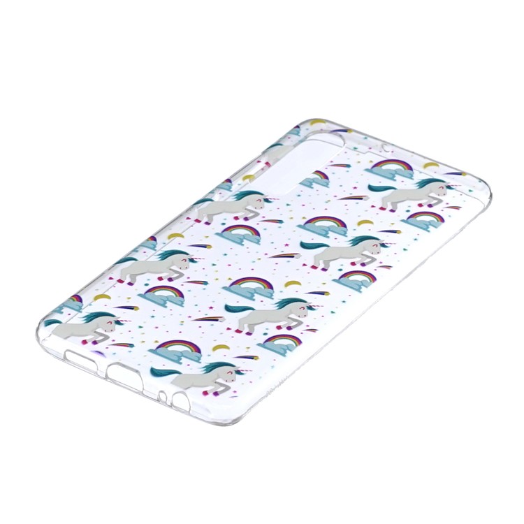 Pattern Printing Soft TPU Casing for Huawei P30 - Unicorn-2