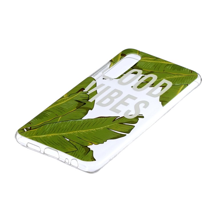 Pattern Printing Soft TPU Cell Phone Case for Huawei P30 - Leaves-2