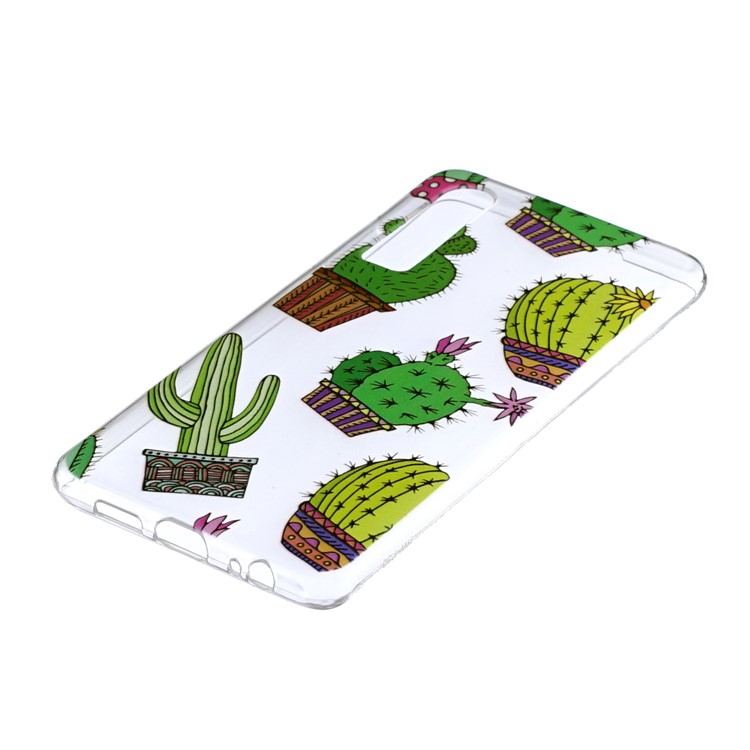 Pattern Printing Soft TPU Mobile Phone Shell for Huawei P30 - Cactus-2