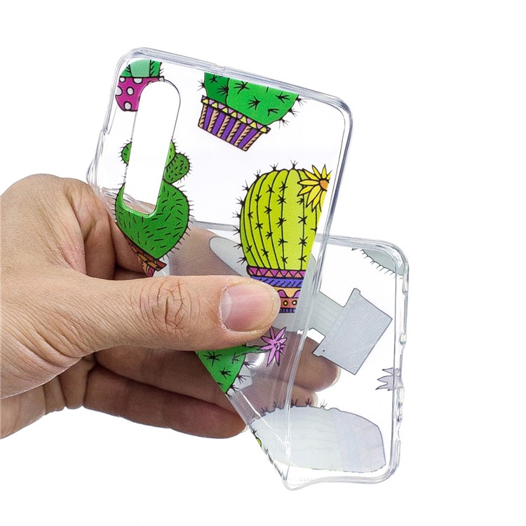Pattern Printing Soft TPU Mobile Phone Shell for Huawei P30 - Cactus-4