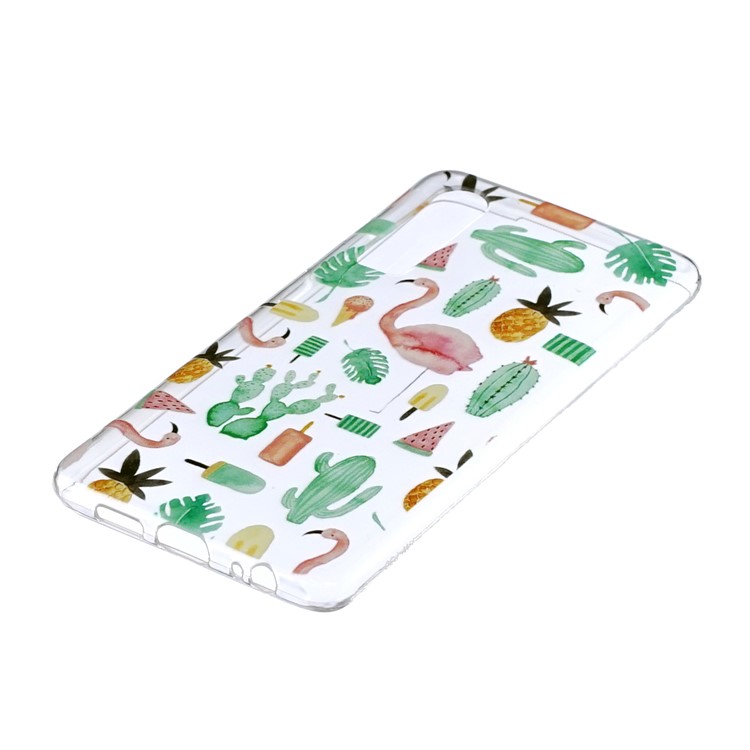 Pattern Printing Soft TPU Back Case for Huawei P30 - Flamingo-2