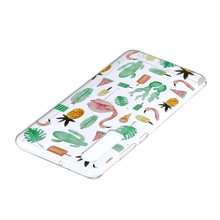 Pattern Printing Soft TPU Back Case for Huawei P30 - Flamingo-3