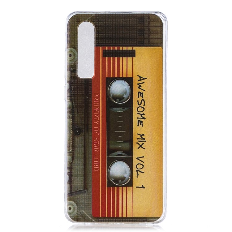 Pattern Printing Soft TPU Back Cover for Huawei P30 - Tape-1