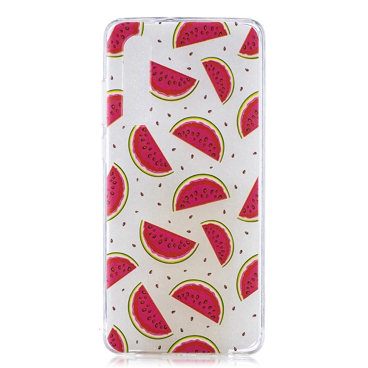 Pattern Printing Soft TPU Back Shell for Huawei P30 - Watermelon-1