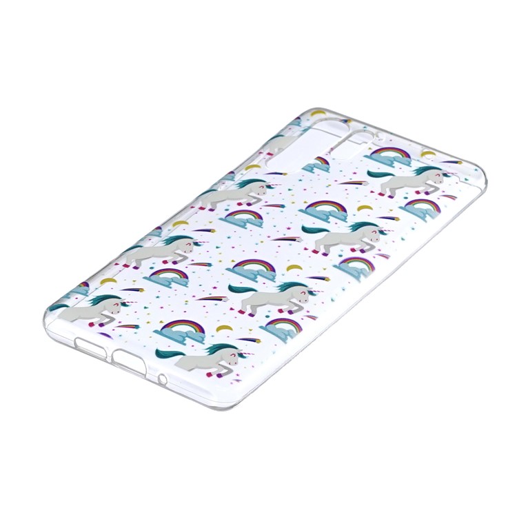 Pattern Printing Soft TPU Shell for Huawei P30 Pro - Unicorn-2