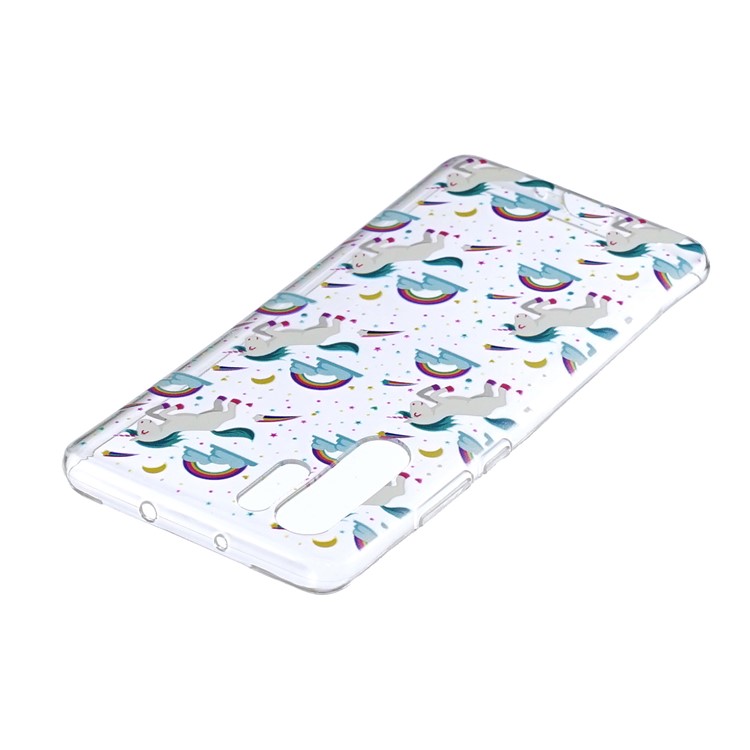 Pattern Printing Soft TPU Shell for Huawei P30 Pro - Unicorn-3