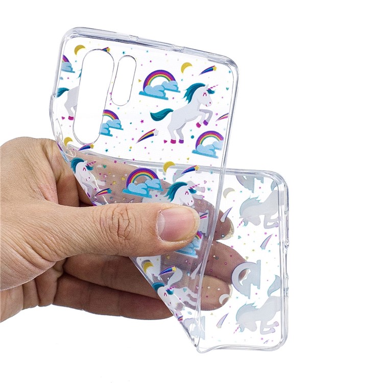 Pattern Printing Soft TPU Shell for Huawei P30 Pro - Unicorn-4