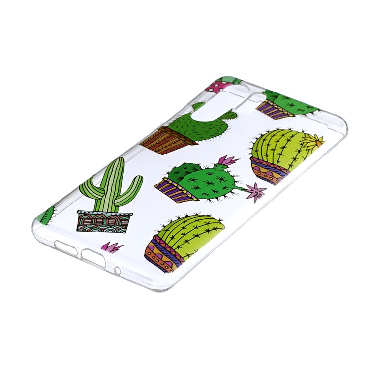 Pattern Printing Soft TPU Cell Phone Case for Huawei P30 Pro - Cactus-2