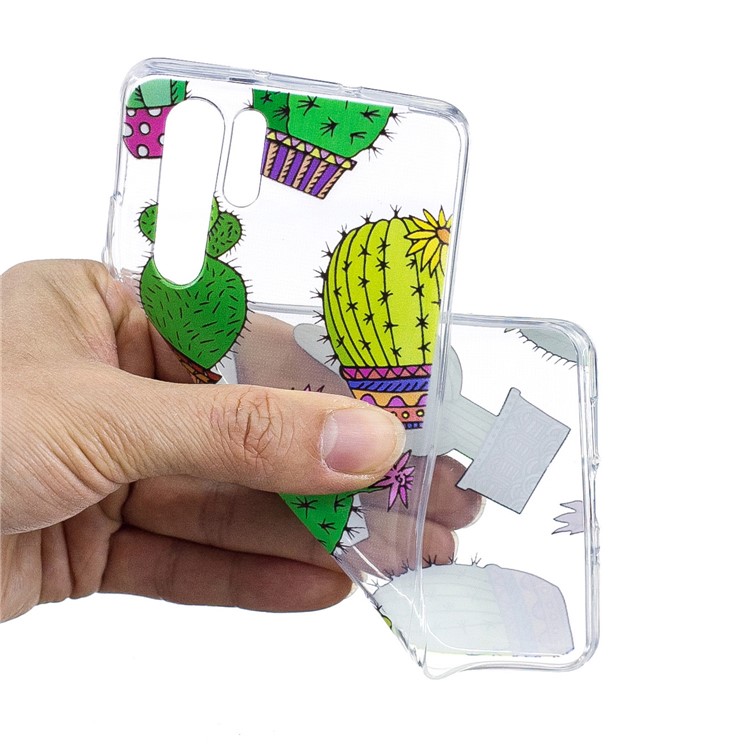 Pattern Printing Soft TPU Cell Phone Case for Huawei P30 Pro - Cactus-4